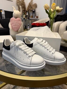 Alexander McQueen women’s suede oversized sneakers